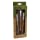 Bamboo Naturals Makeup Brushes, the Perfect Smokey Eye Kit, Natural Bamboo Handles, Includes Three Brushes: Eyeshadow Brush, Smudge Brush, Angled Eyeliner Brush