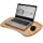 Chemlliy Lap Desk with Pillow Cushion Portable Bamboo Laptop Desk with Handle Fits up to 17 inch Laptops