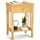 Homykic Nightstand, Bamboo Solid Wood Night Stand Bedside Table Side Table End Table with Drawer for Bedroom, Living Room, Small Spaces, Easy Assembly, Natural