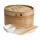 Prime Home Direct Bamboo Steamer Basket 10 inch, Dumpling Maker, Vegetable Steamer, 2 Tier Food Steamer Includes 2 Sets of Chopsticks, 1 Sauce Dish & 50 Liners - Multi-use Steamer Basket