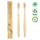 2 PCS Bamboo Toothbrushes Soft Bristles Wooden Toothbrushes for Adult, Natural Biodegradable BPA Free Eco Friendly Toothbrushes White