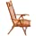 2-in-1 Bamboo Chaise Lngue, Bamboo Foldable Lounge Chair Sun Lounger Recliner, Adjustable Outdoor Chaise for Summer Night Relaxing, Folding Size 29.5