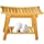 Bamboo Shower Bench, Bathroom Bench, Waterproof Bamboo Shower Stool, 2-Tier Bamboo Shower Chair