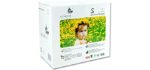 ECO BOOM Baby Bamboo Viscose Baby Diapers Infant Nature Disposable Diapers Eco Friendly Nappies for Babies 108 Count-Pack Size 2 Diapers（6-16lb