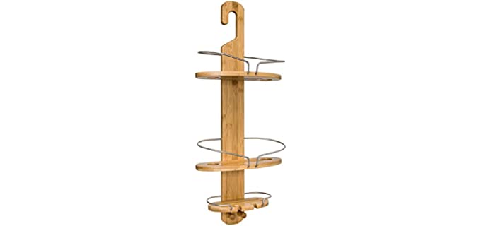 Honey-Can-Do Bamboo Hanging Shower Caddy BTH-09273 Natural