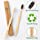 Nuduko Biodegradable Bamboo Toothbrushes, 10 Piece BPA Free Soft Bristles Toothbrushes, Natural, Eco-Friendly, Green and Compostable