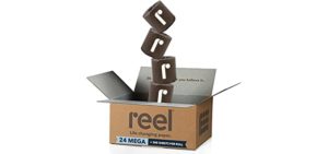 Reel Premium Bamboo Toilet Paper - 24 Rolls of Toilet Paper - 3-Ply Made From Tree-Free, 100% Bamboo Fibers - Eco-Friendly and Zero Plastic Packaging