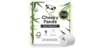 The Cheeky Panda – Bamboo Toilet Tissue Paper | Pack of 9 Rolls (3-Ply, 200 Sheets) | Hypoallergenic, Plastic-Free, Eco-Friendly, Super Soft, Strong & Sustainable