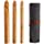 3 PCS Giant Crochet Hooks Set - 15mm(P/Q), 20mm(S), 25mm(U) Bamboo Yarn Hooks with Portable Case - Perfect for Big Loop Yarn or Extra Bulky Yarn Projects