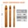 3 PCS Giant Crochet Hooks Set - 15mm(P/Q), 20mm(S), 25mm(U) Bamboo Yarn Hooks with Portable Case - Perfect for Big Loop Yarn or Extra Bulky Yarn Projects