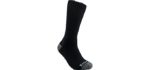 6 Pack Redback Boots Everyday Bamboo Crew Sock BLACK