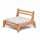 CENZEN Bamboo Floor Seat Chair for Living Room Japanese Balcony Chair with Cushion Accent Furniture (S)