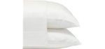 Cariloha Classic Bamboo Pillowcase Set - Enhanced Relaxation and Sleep - Standard - White