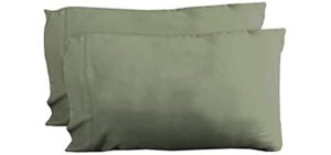 Cariloha Resort Bamboo Pillowcases 2 Piece Pillowcase Set - 100% Viscose from Bamboo Bedding (King, Caribbean Mint)
