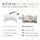 Cooling Side Sleeper Pillow Cases - Curved Bamboo Pillowcase Cover with Zipper - Breathable Cool Silky Soft Pillowcase for Hot Sleepers Hair and Skin, King Size 1 Pack, 20*36 Inches White