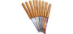 Coopay Bamboo Crochet Hooks Comfort Grip, 6.7