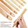 Coopay Large Wooden Crochet Hooks Ergonomic Crochet Hook Set 10-25 mm, 7PCS Inline Crochet Hooks Bamboo Crochet Kit for Beginner, Giant Wood Crochet Needles for Crocheting Chunky Yarn, Rugs, Blankets