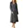 Latuza Women's Bamboo Viscose Robes Long Sleeves Bathrobe XL Dark Gray