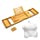 SMIRLY Bamboo Bathtub Tray Expandable: Bamboo Bath Tray for Tub with Book Stand, Bamboo Bathtub Caddy Tray for Luxury Bath, Bamboo Bath Caddy Tray for Tub, Bath Tub Table Caddy, Bath Tub Tray for Bath