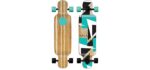 SOLA Bamboo Premium Graphic Design Complete Longboard Skateboard - 36 to 38 inch (Future)