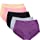 Warm Sun Women's Bamboo Viscose Fiber Multi Pack Plus Size Stretchy Soft Breathable High Middle Waist Panties Size 8(XL),( Black,Gray,Purple,Skin,Rouge)