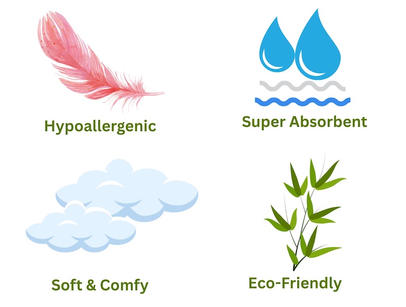 Premium & Eco-Friendly Bamboo Diapers Features