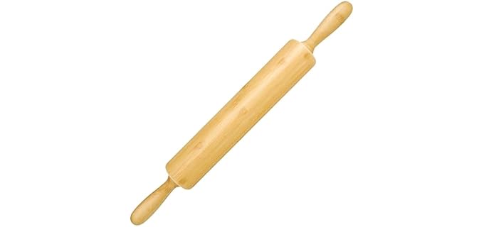 17.5 inch Wooden Rolling Pin for Baking - Long Dough Roller for All Baking Needs