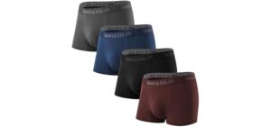 5Mayi Bamboo Viscose Boxer Briefs for Men - Pack of No Open Fly Trunks