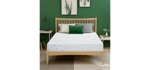 Airdown Queen Mattress, 10 Inch Memory Foam Mattress in a Box with Breathable Bamboo Cover, Medium Firm Green Tea Gel Mattress for Pressure Relieving, CertiPUR-US Certified, Made in USA