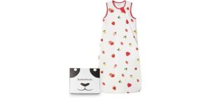 BubblePanda Rayon Made from Bamboo Sleep Sack 6-12 Months 1.0 Tog Soft Toddler Sleeping Sack for Babies 2-Way Zipper Baby Wearable Blanket