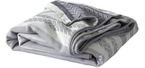 CLOUDS HUG Blanktes Queen Size for Bed-70% Rayon Derived from Bamboo & 30% Cotton Breathable Blanket for Hot Sleepers，Lightweight and Soft Cooling Throws for Summer，Navy，90x90 inches