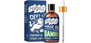 HIQILI Fresh Bamboo Fragrance Essential Oil Mild Freshing Oil for Diffuser, Candle Soap Perfume Lotion Making, 3.38 Fl Oz Halloween Thanksgiving