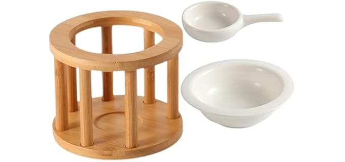 HOODANCOS Oil Burners Essential Oil Diffuser Ceramic Tealight Candle Holder Aroma Candle Warmer