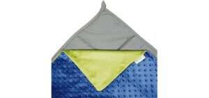 Harkla Kids Weighted Blanket - 7lb Bamboo Rayon Cooling Weighted Blanket for Kids - Washable Minky Cover and Glass Beads Filled Weighted Inner - Designed for Sensory Seekers Weighing 40lb to 70lb