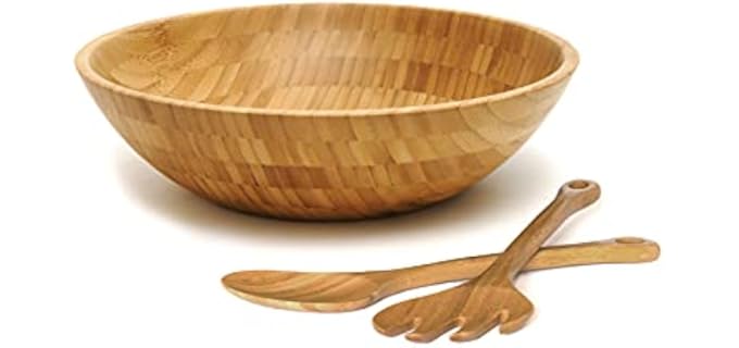 Lipper International Bamboo Salad Bowl and Server Set