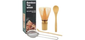 Maredash Matcha Whisk Set,Matcha Whisk,Matcha Set,Bamboo Whisk,Matcha Kit,Chasen Matcha Stirrer,Made from 100% Natural Bamboo,Durable and perfect for making matcha tea