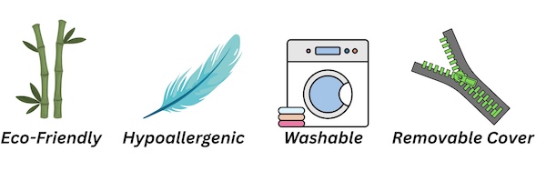 Premium Bamboo Pillows Features