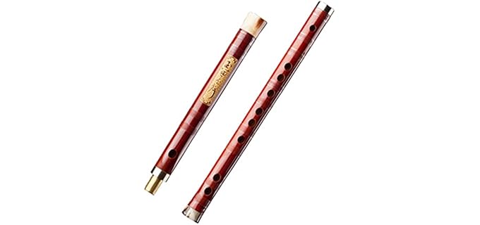 Professionally Playing Bamboo Flute High-Grade Bitter Bamboo Dizi Boutique Collection Flute CEDFG Tone Bamboo Flutes for Adults (Color : F Key)