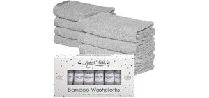 Sweet Child 8-Pack Baby Washcloths -Super Soft Rayon Washcloth, Baby Wash Cloths for Newborn,Infants and Kids, Bath Baby Towels, Body and Face Towel, Face Cloths for Washing Face