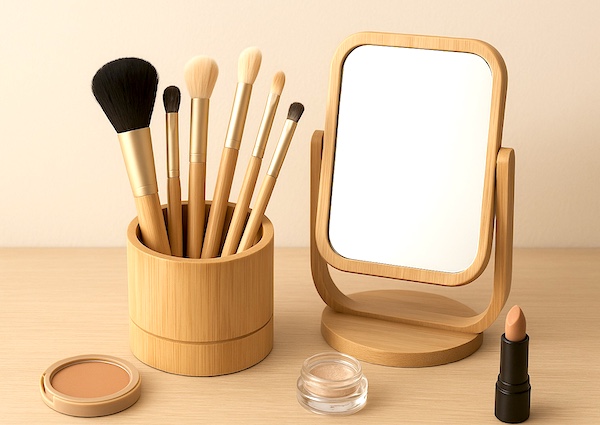 Vegan-Friendly Bamboo Makeup Brushes