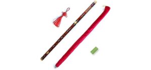 Vintage Style Bamboo Flute Chinese Musical Instrument Traditional Dizi (KEY D)