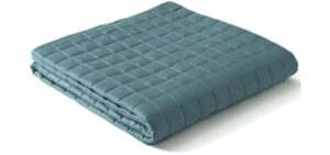 YnM King Size Cooling Weighted Blanket for Adults (88x104 Inches, 25 Pounds, Sea Grass), Perfect for Hot Sleepers with Cooling Rayon/Glass Beads, Heavy Bed Blanket for Couple on Queen or King Bed